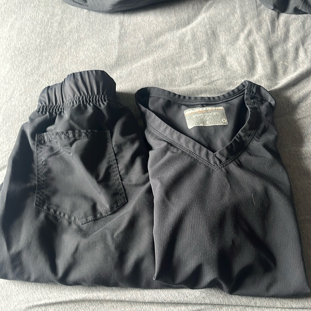 Gray scrubs